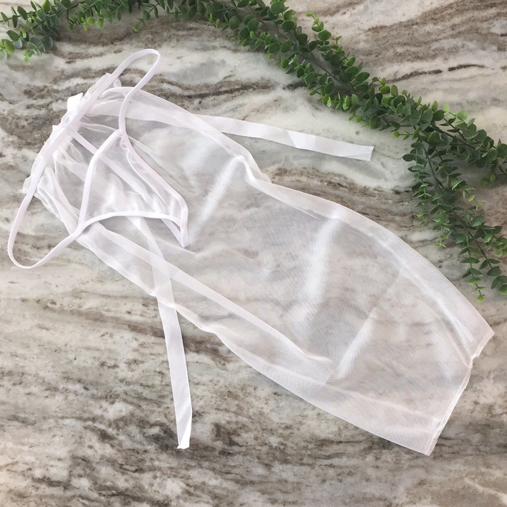White Bridal Underwear with veil